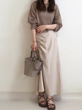 「ナローサンダル」｜VIVIAN COLLECTIONさん（レディース・160cm）の夏コーディネート