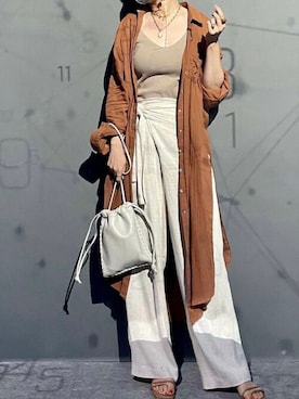 「ナローサンダル」｜VIVIAN COLLECTIONさん（レディース・160cm）の夏コーディネート