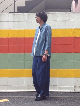 「SPELLBOUND（スペルバウンド）のアイテム（トップス）」を使った、Domingo officeさん（メンズ・179cm）の春コーディネート