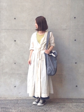 「OMNIGOD（オムニゴッド）のアイテム（ワンピース/ドレス）」を使った、Domingo officeさん（レディース・157cm）の夏コーディネート