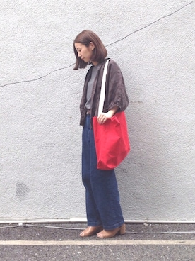 「D.M.G.（ドミンゴ）のアイテム」を使った、Domingo officeさん（レディース・157cm）の夏コーディネート