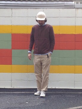 「OMNIGOD（オムニゴッド）のアイテム」を使った、Domingo officeさん（メンズ・179cm）の夏コーディネート