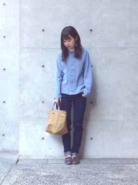 「D.M.G.（ドミンゴ）のアイテム」を使った、Domingo officeさん（レディース・157cm）の冬コーディネート