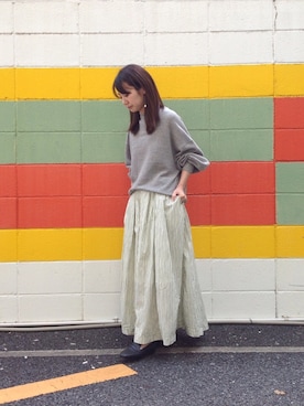 「D.M.G.（ドミンゴ）のアイテム」を使った、Domingo officeさん（レディース・157cm）の春コーディネート