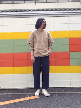 「SPELLBOUND（スペルバウンド）のアイテム」を使った、Domingo officeさん（メンズ・180cm）の春コーディネート