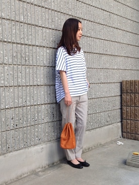 「E.PORSELLI（ポルセッリ）のアイテム」を使った、Domingo officeさん（レディース・157cm）の夏コーディネート