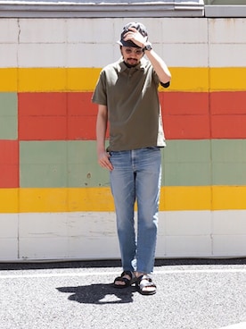 「SPELLBOUND（スペルバウンド）のアイテム」を使った、Domingo officeさん（メンズ・180cm）の夏コーディネート