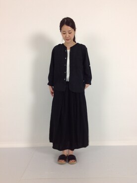 「Brocante（ブロカント）のアイテム」を使った、Domingo officeさん（レディース・157cm）の夏コーディネート