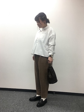 「DOMINGO SELECT（ドミンゴセレクト）のアイテム」を使った、Domingo officeさん（レディース・154cm）の秋コーディネート