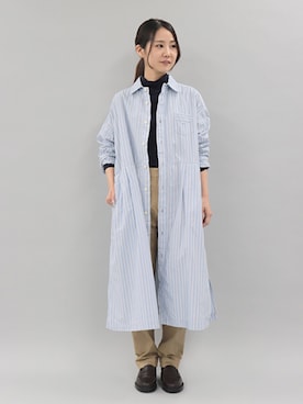 「OMNIGOD（オムニゴッド）のアイテム（パンツ）」を使った、Domingo officeさん（レディース・157cm）の冬コーディネート