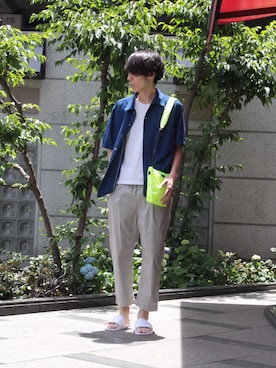 「STANDARD SUPPLY（スタンダードサプライ）のアイテム」を使った、Domingo officeさん（メンズ・176cm）の夏コーディネート