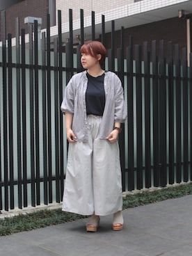 「DOMINGO SELECT（ドミンゴセレクト）のアイテム」を使った、Domingo officeさん（レディース・154cm）の夏コーディネート