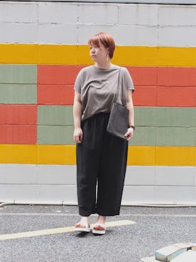 「DOMINGO SELECT（ドミンゴセレクト）のアイテム」を使った、Domingo officeさん（レディース・154cm）の夏コーディネート