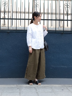 「ARTS & CRAFTS（アーツアンドクラフト）のアイテム」を使った、Domingo officeさん（レディース・157cm）の夏コーディネート