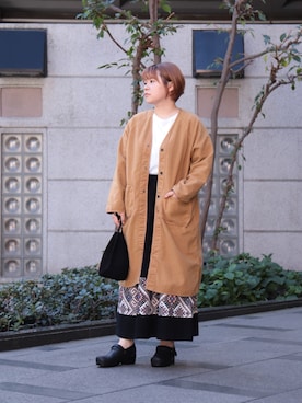 「Brocante（ブロカント）のアイテム」を使った、Domingo officeさん（レディース・154cm）の秋コーディネート