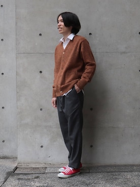 「OMNIGOD（オムニゴッド）のアイテム」を使った、Domingo officeさん（メンズ・176cm）の秋コーディネート