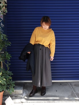 「DOMINGO（ドミンゴ）のアイテム」を使った、Domingo officeさん（レディース・154cm）の冬コーディネート