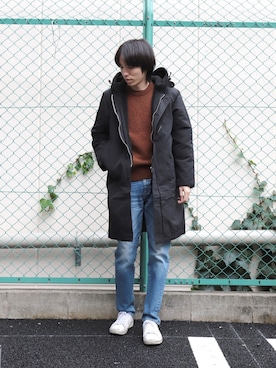 「OMNIGOD（オムニゴッド）のアイテム（ジャケット/アウター）」を使った、Domingo officeさん（メンズ・176cm）の冬コーディネート