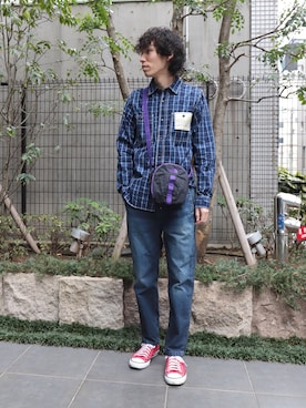 「SPELLBOUND（スペルバウンド）のアイテム（トップス）」を使った、Domingo officeさん（メンズ・176cm）の冬コーディネート