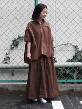 「OMNIGOD（オムニゴッド）のアイテム」を使った、Domingo officeさん（レディース・157cm）の冬コーディネート