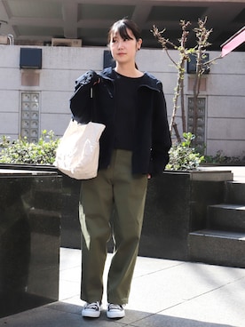 「DOMINGO SELECT（ドミンゴセレクト）のアイテム」を使った、Domingo officeさん（レディース・157cm）の春コーディネート