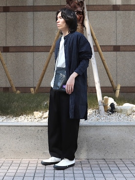 「SPELLBOUND（スペルバウンド）のアイテム（トップス）」を使った、Domingo officeさん（メンズ・176cm）の春コーディネート