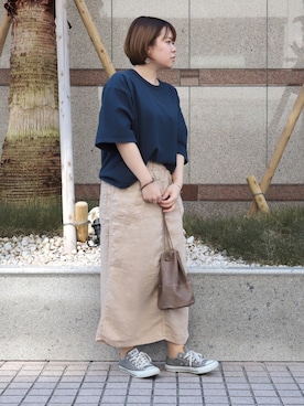 「ARTS & CRAFTS（アーツアンドクラフト）のアイテム」を使った、Domingo officeさん（レディース・154cm）の春コーディネート