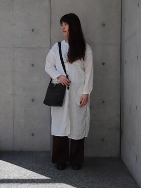 「OMNIGOD（オムニゴッド）のアイテム（ワンピース/ドレス）」を使った、Domingo officeさん（レディース・158cm）の春コーディネート