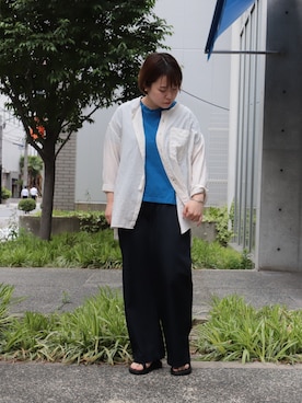 「OMNIGOD（オムニゴッド）のアイテム」を使った、Domingo officeさん（レディース・154cm）の夏コーディネート