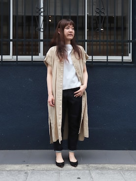 「D.M.G.（ドミンゴ）のアイテム」を使った、Domingo officeさん（レディース・158cm）の夏コーディネート