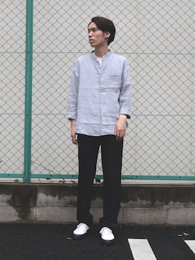 「SPELLBOUND（スペルバウンド）のアイテム」を使った、Domingo officeさん（メンズ・165cm）の夏コーディネート