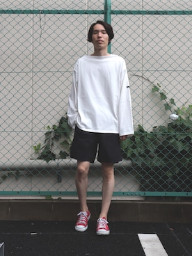 「SPELLBOUND（スペルバウンド）のアイテム（パンツ）」を使った、Domingo officeさん（メンズ・165cm）の夏コーディネート