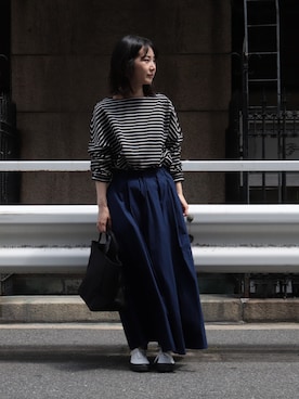 「D.M.G.（ドミンゴ）のアイテム」を使った、Domingo officeさん（レディース・157cm）の夏コーディネート