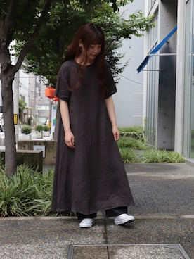 「D.M.G.（ドミンゴ）のアイテム（ワンピース/ドレス）」を使った、Domingo officeさん（レディース・158cm）の夏コーディネート