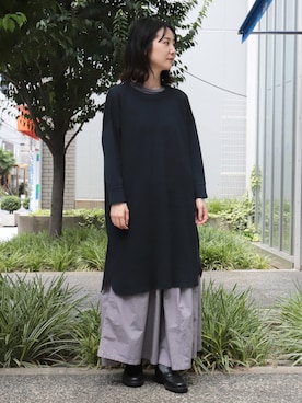 「OMNIGOD（オムニゴッド）のアイテム（ワンピース/ドレス）」を使った、Domingo officeさん（レディース・157cm）の秋コーディネート