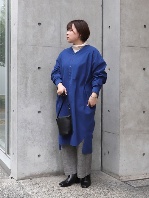 ドミンゴオフィスdomingo Officeさんのシャツワンピースを使ったコーディネート Zozotown