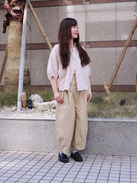 「Brocante（ブロカント）のアイテム」を使った、Domingo officeさん（レディース・158cm）の春コーディネート