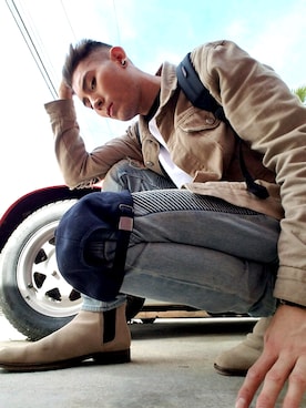 「ALDO（アルド）のアイテム（帽子）」を使った、Shadez Marcé ☑️さん（メンズ・175cm）の冬コーディネート