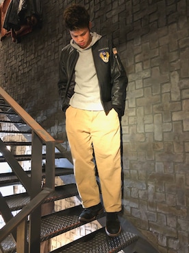 Asai.Hirotoさん（メンズ・177cm）の冬コーディネート