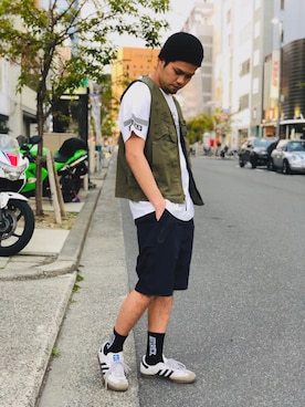 「フィッシングベスト」｜Asai.Hirotoさん（メンズ・177cm）の春コーディネート