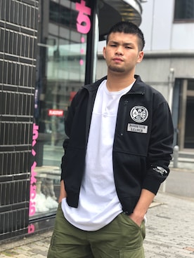 「ジップパーカ」｜Asai.Hirotoさん（メンズ・178cm）の夏コーディネート