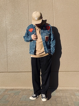 「#春コーデ」｜Asai.Hirotoさん（メンズ・177cm）の冬コーディネート