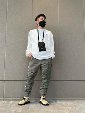 「マスク」｜Asai.Hirotoさん（メンズ・177cm）の春コーディネート