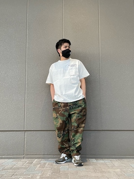 「AVIREX（アヴィレックス）のリラックス イージーパンツ/RELAX EASY PANTS/アヴィレックス/AVIREX（その他パンツ）」を使った、Asai.Hirotoさん（メンズ・177cm）の春コーディネート