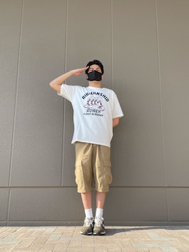「マスク」｜Asai.Hirotoさん（メンズ・177cm）の夏コーディネート