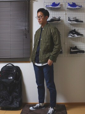 「JOURNAL STANDARD relume（ジャーナルスタンダード　レリューム）のアイテム（ブルゾン）」を使った、KI-YOさん（メンズ・179cm）の春コーディネート
