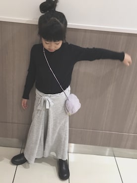「COMME CA ISM（コムサイズム）のアイテム（その他アウター）」を使った、tknkさん（キッズ・120cm）の秋コーディネート
