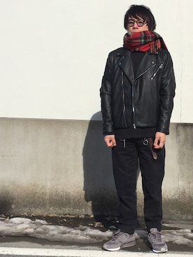 「Dear Buddy（ディアバディ）のアイテム」を使った、kotaro tsunekawaさん（メンズ・179cm）の冬コーディネート