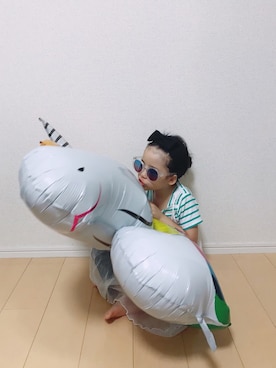 「ユニコーン」｜「アイテム（その他）」を使った、naaaさん（キッズ・110cm）の夏コーディネート
