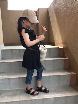 しまむら シマムラ のベルトを使ったキッズ人気ファッションコーディネート Wear